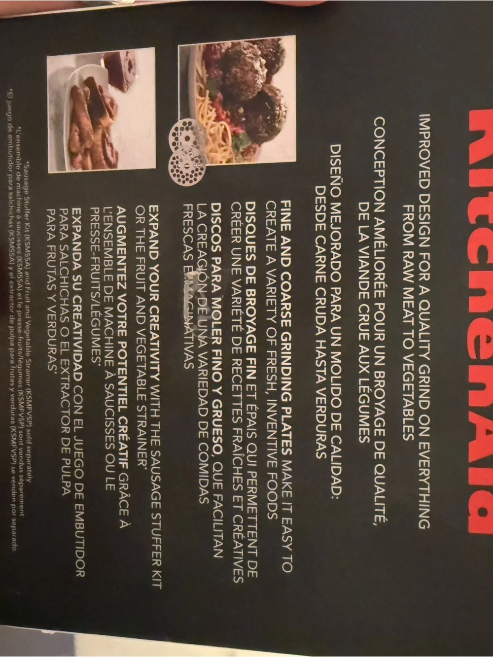 KitchenAid® Food Grinder Attachment - KSMFGA